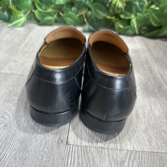 Magnanni  Silos Mens Driving Loafer Size 9.5 Horsebit Black Leather Slip On Shoe